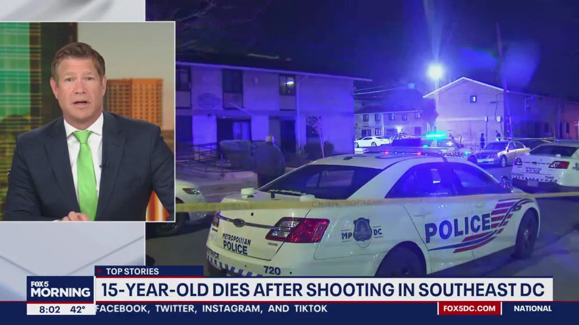 15-year-old dies after shooting in Southeast DC